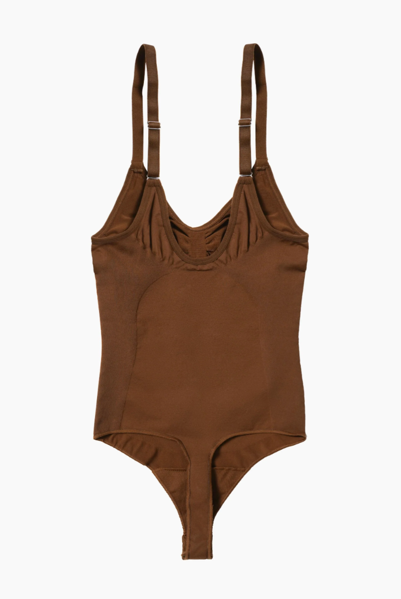 Shapewear-Bodysuit mit U-Ausschnitt und Spaghettiträgern