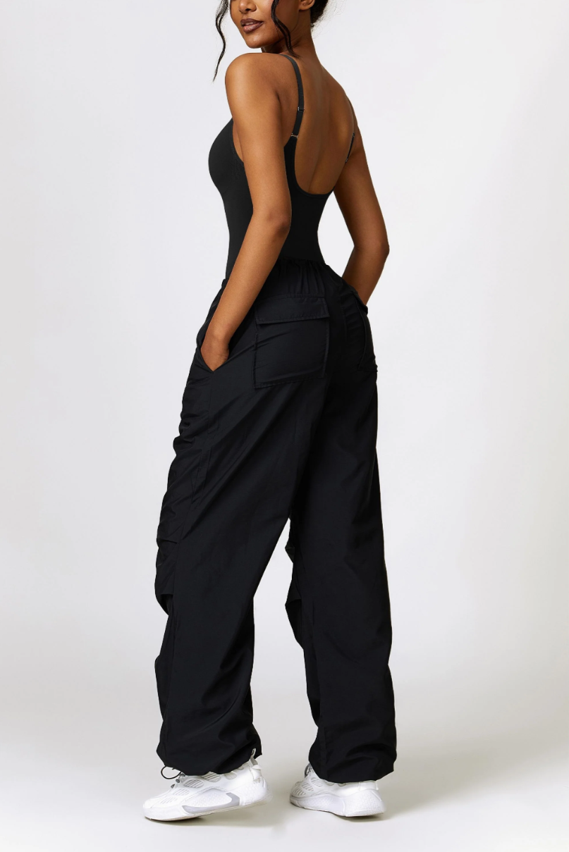 Shapewear-Bodysuit mit U-Ausschnitt und Spaghettiträgern