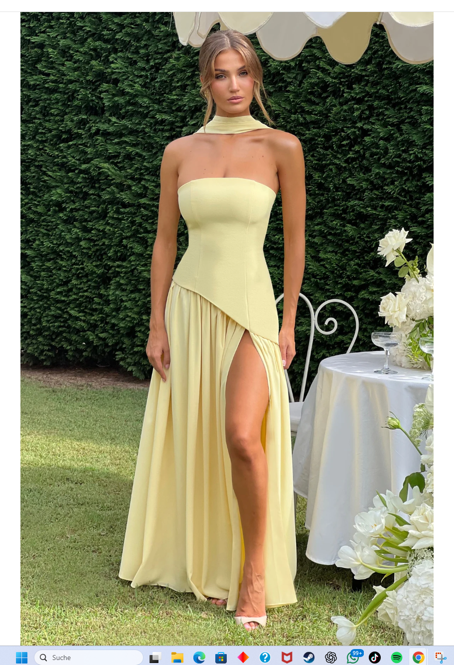 Rivière de Soleil- Maxikleid - Zitronengelb