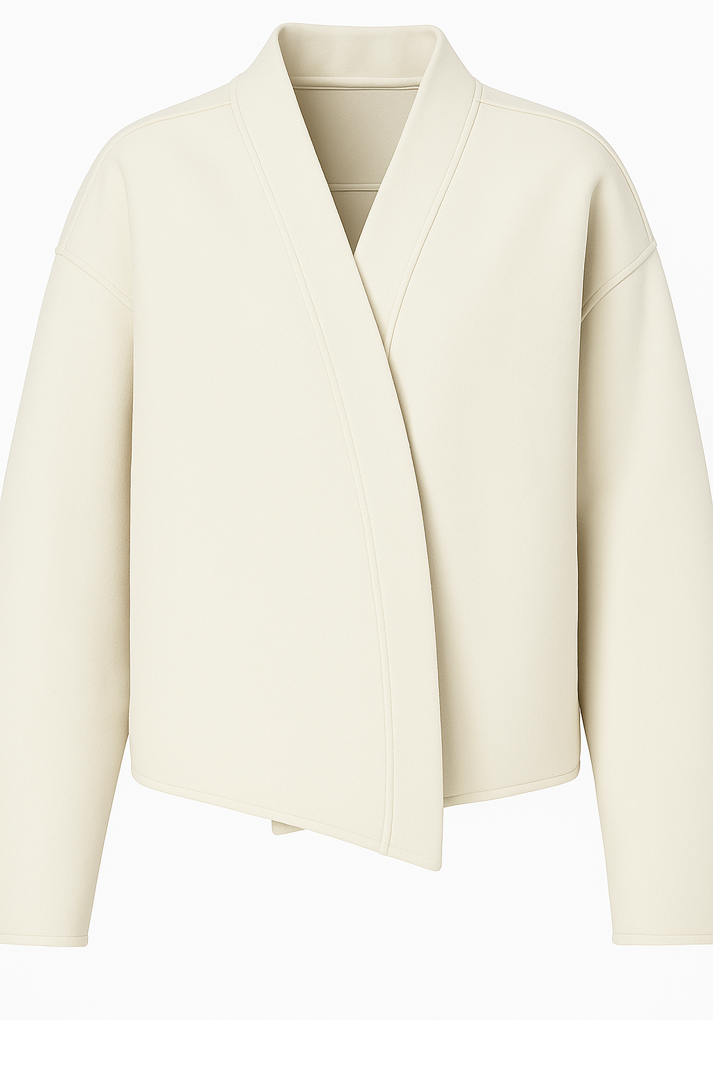 Cardigan en Laine V - Wolljacke mit V-Ausschnitt