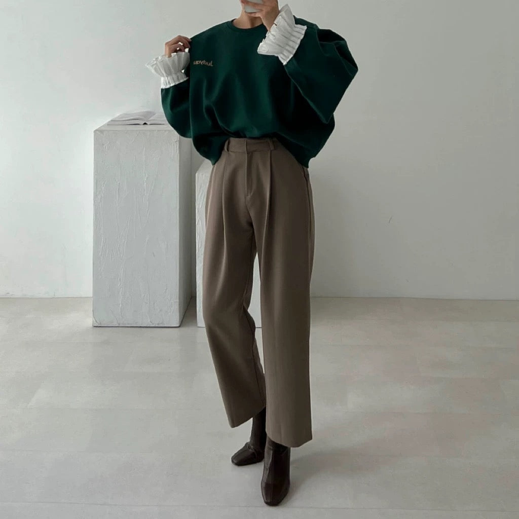 Rouje - Sweatshirt mit Rüschenärmeln