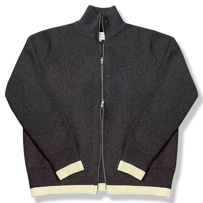 Gris Étoilé - Woll-Strickjacke