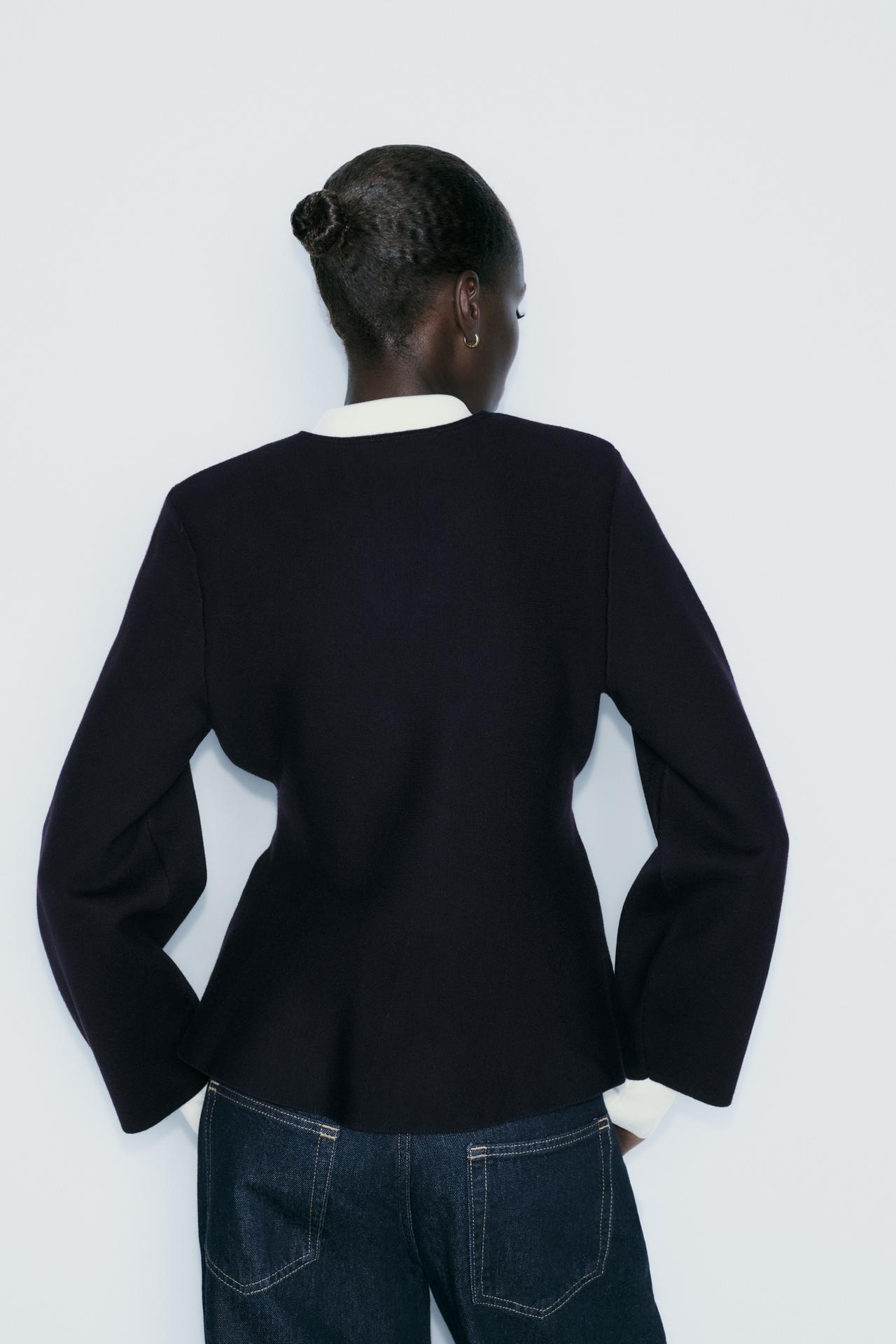 Belted Blazer mit  Schulter Pads