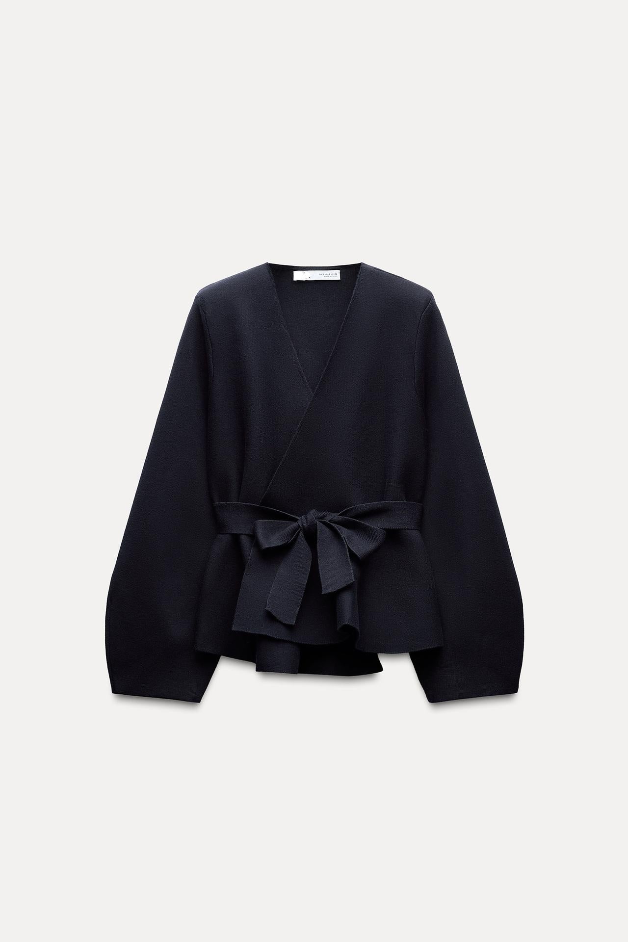 Belted Blazer mit  Schulter Pads