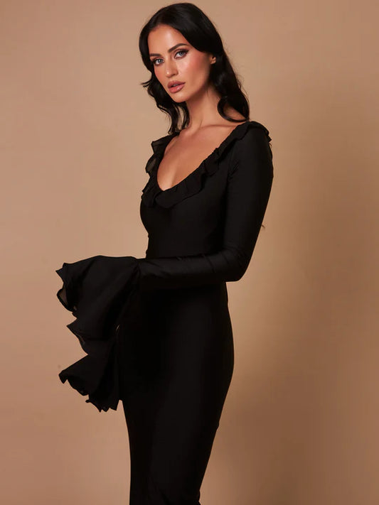 Velours de Minuit - Kleid Figurbetont