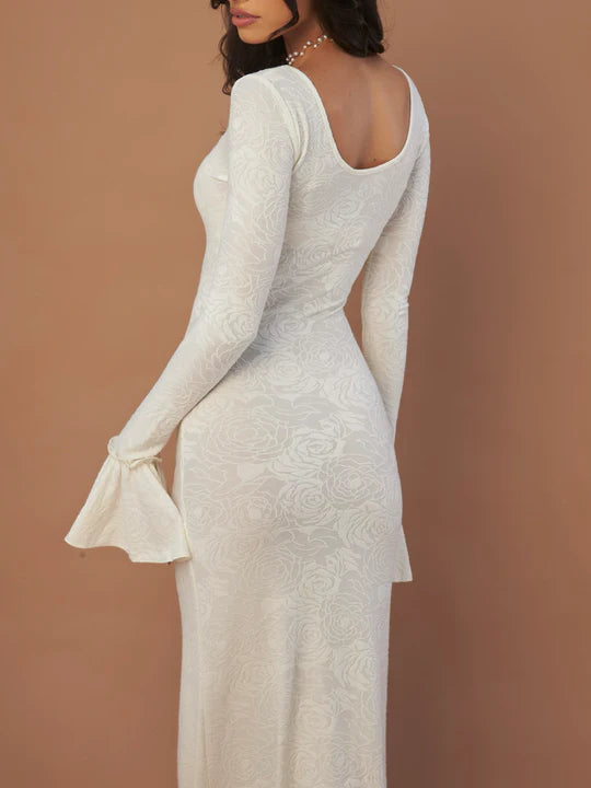 Rose Élégante - Kleid Figur formend „Rose“ in Elfenbein