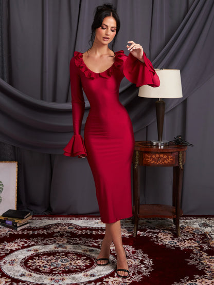 Velours de Minuit - Kleid Figurbetont