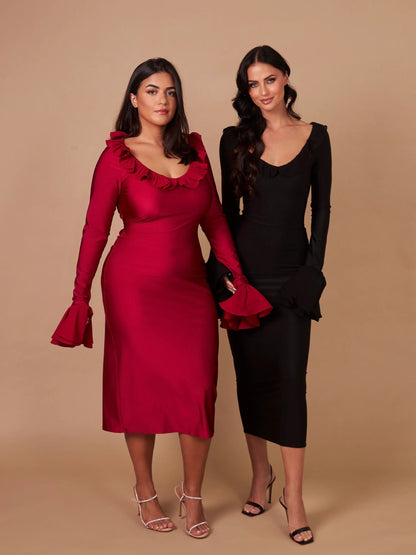 Velours de Minuit - Kleid Figurbetont