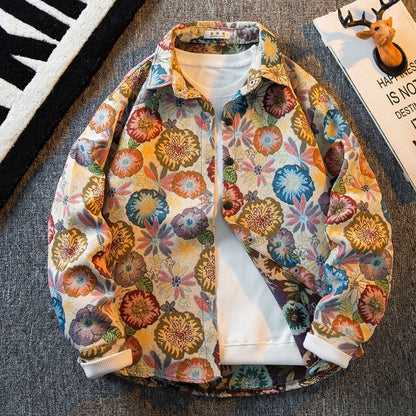 "Chaleur Tissée" Hemdjacke Amerikanisches Vintage
