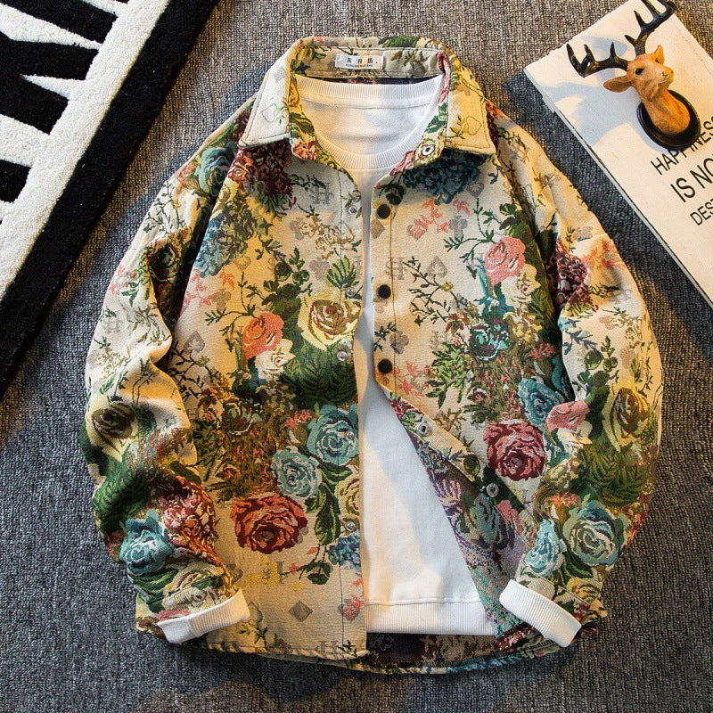 "Chaleur Tissée" Hemdjacke Amerikanisches Vintage