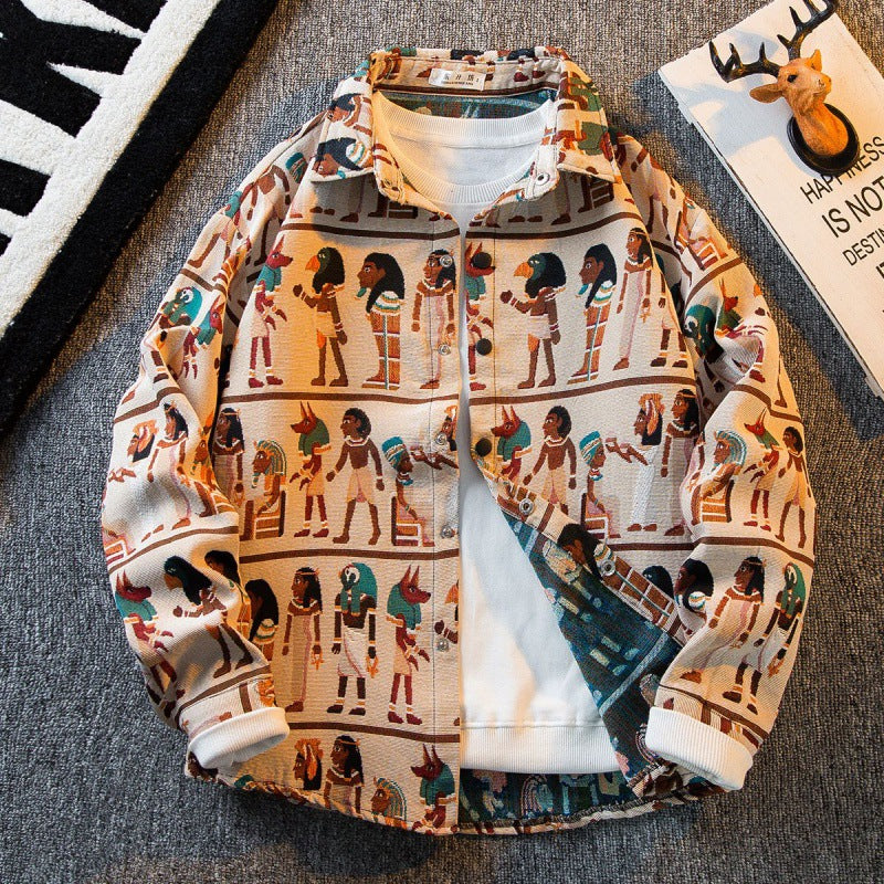 "Chaleur Tissée" Hemdjacke Amerikanisches Vintage