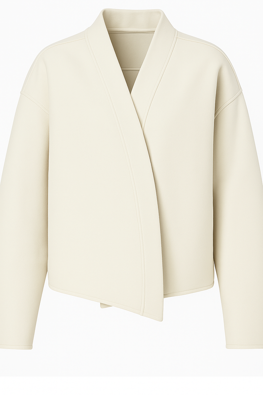 Cardigan en Laine V - Wolljacke mit V-Ausschnitt