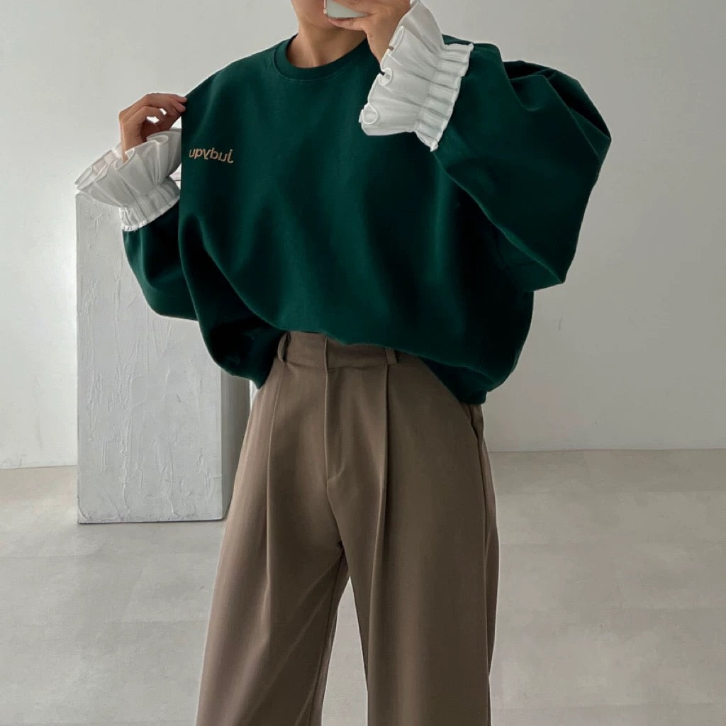 Rouje - Sweatshirt mit Rüschenärmeln