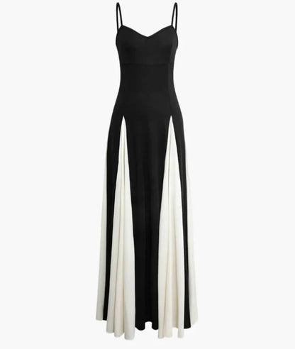 Noir Élégance - Abendkleid in kontrastreichem Schwarz-Weiß