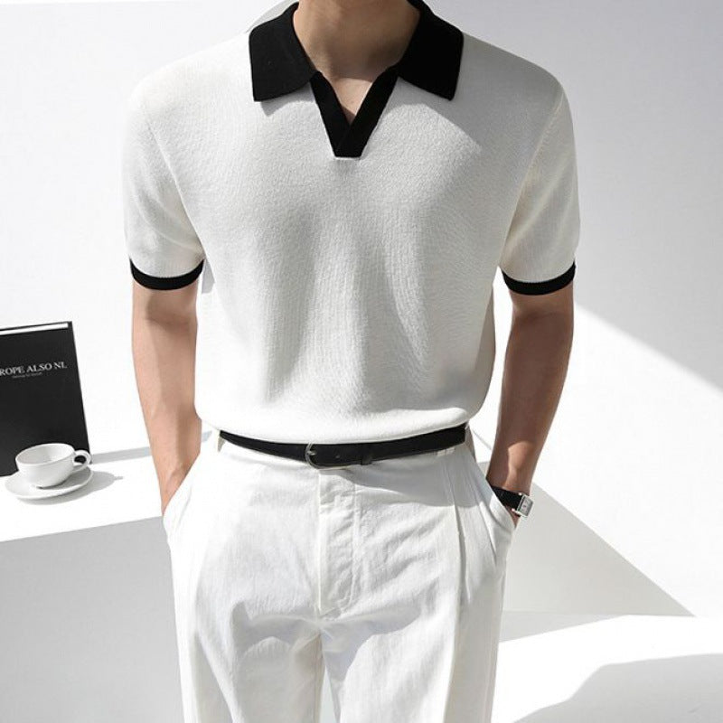 "Soleil Léger" Lässiges Kurzarm-Polohemd für Herren