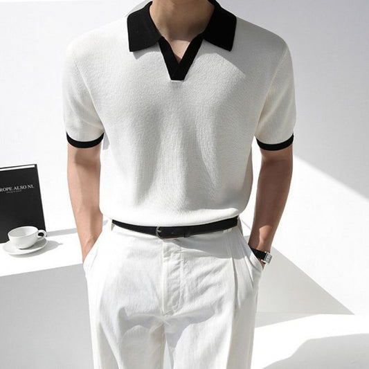 "Soleil Léger" Lässiges Kurzarm-Polohemd für Herren