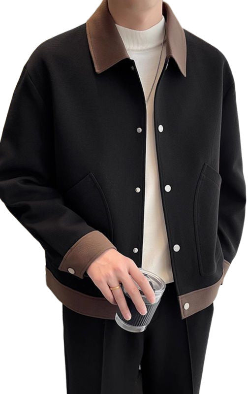 "Veste Grand Revers" trendige Herren Freizeitjacke