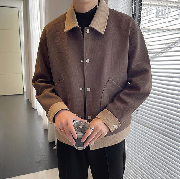 "Veste Grand Revers" trendige Herren Freizeitjacke