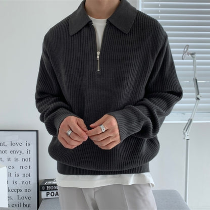 "Chaleur Zippée" - Pullover mit Reißverschluss