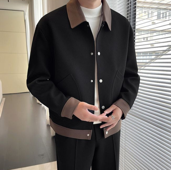 "Veste Grand Revers" trendige Herren Freizeitjacke