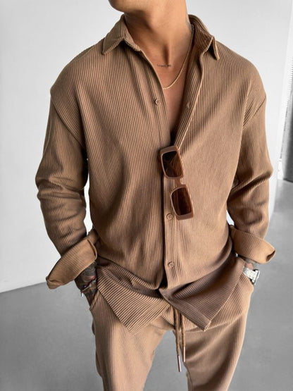 „Chemise Rétro Sportive" Retro-Sport-Freizeithemd