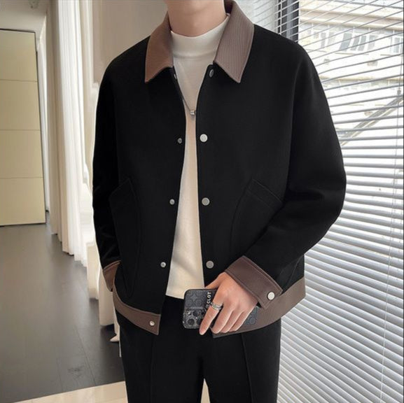 "Veste Grand Revers" trendige Herren Freizeitjacke