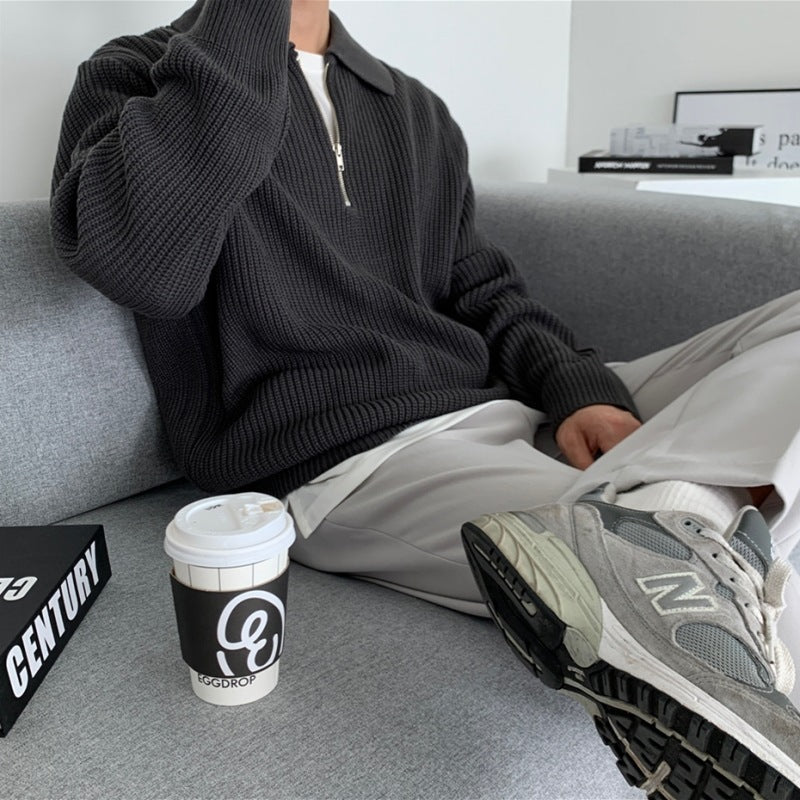 "Chaleur Zippée" - Pullover mit Reißverschluss