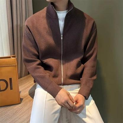 Ligne Claire – Strick-Übergangsjacke