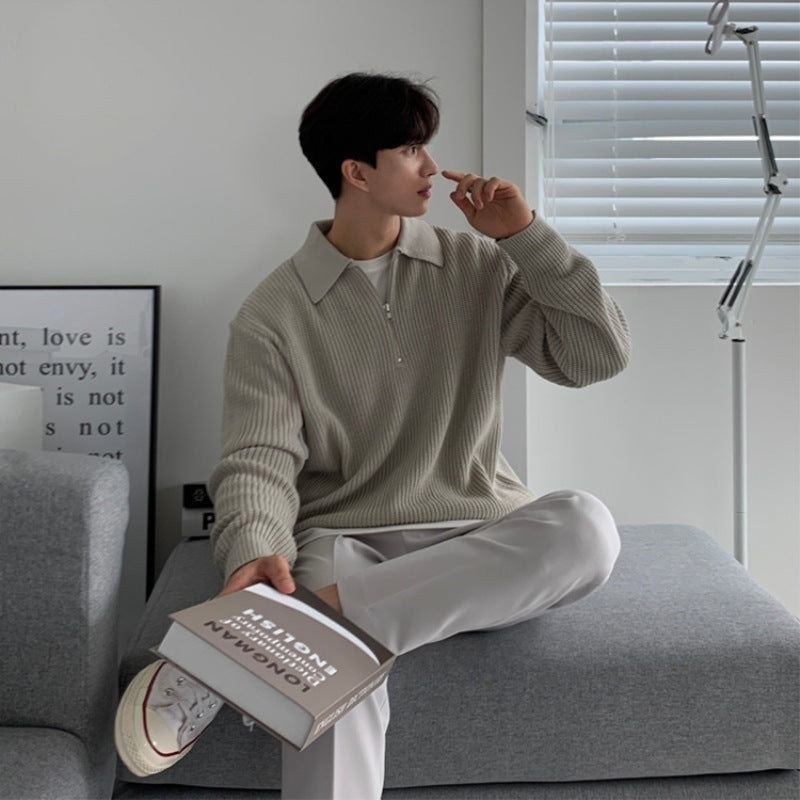 "Chaleur Zippée" - Pullover mit Reißverschluss
