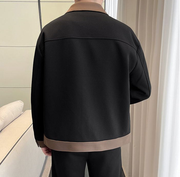 "Veste Grand Revers" trendige Herren Freizeitjacke