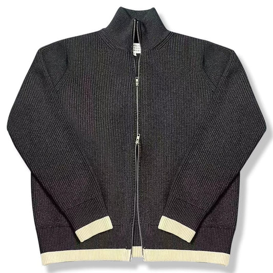 Gris Étoilé - Woll-Strickjacke