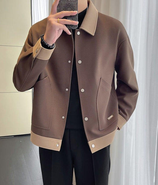 "Veste Grand Revers" trendige Herren Freizeitjacke