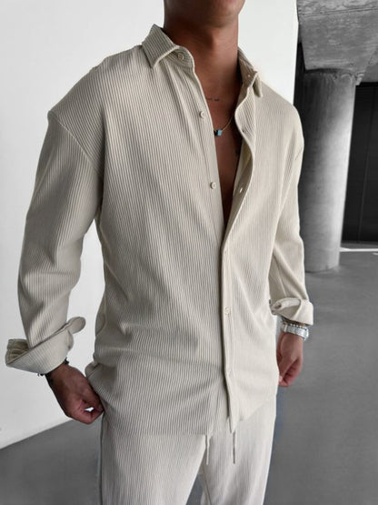„Chemise Rétro Sportive" Retro-Sport-Freizeithemd